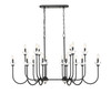 Z-Lite - 352-56L-MB - 16 Light Linear Chandelier - Allistair - Matte Black