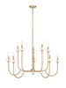 Z-Lite - 352-10MGLD - Ten Light Chandelier - Allistair - Modern Gold