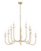 Z-Lite - 352-10MGLD - Ten Light Chandelier - Allistair - Modern Gold