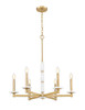 Z-Lite - 3045-6MGLD - Six Light Chandelier - Kaden - Modern Gold