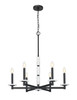Z-Lite - 3045-6MB - Six Light Chandelier - Kaden - Matte Black