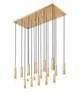Z-Lite - 1956P-17L-MGLD - 17 Light Linear Chandelier - Stari - Modern Gold