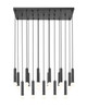 Z-Lite - 1956P-17L-MB - 17 Light Linear Chandelier - Stari - Matte Black