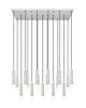 Z-Lite - 1956P-17L-BN - 17 Light Linear Chandelier - Stari - Brushed Nickel
