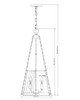 Z-Lite - 1954P12-MB - Four Light Pendant - Madeline - Matte Black