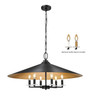 Z-Lite - 1953-32MB - Six Light Pendant - Rialto - Matte Black