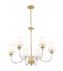Z-Lite - 1950-6RB - Six Light Chandelier - Katerina - Rubbed Brass