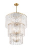 Z-Lite - 1943-36MGLD - 12 Light Chandelier - Glacier - Modern Gold