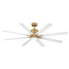 Hinkley - 907166FHB-LWD - 66" Smart Fan - Vantage - Heritage Brass