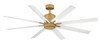 Hinkley - 907166FHB-LWD - 66" Smart Fan - Vantage - Heritage Brass