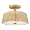 Hinkley - 48581LCB - LED Semi-Flush Mount - Sasha - Lacquered Brass