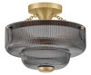 Hinkley - 48571LCB-SM - LED Semi-Flush Mount - Adella - Lacquered Brass