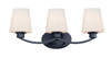 Maxim - 11833SWBK - Three Light Bath Vanity - Shelter - Black