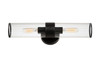 Maxim - 11472CRBK - Two Light Wall Sconce - Crosby - Black