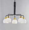 Maxim - 11277SWBZSBR - Five Light Chandelier - Coraline - Bronze / Satin Brass