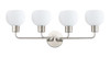 Maxim - 11274SWSN - Four Light Bath Vanity - Coraline - Satin Nickel