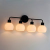 Maxim - 11274SWBK - Four Light Bath Vanity - Coraline - Black
