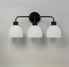 Maxim - 11273SWBK - Three Light Bath Vanity - Coraline - Black