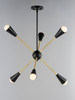 Maxim - 11266BKSBR/BUL - LED Pendant - Lovell - Black / Satin Brass