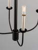 Maxim - 10324BKSN - Four Light Chandelier - Wesley - Black / Satin Nickel