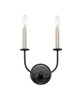 Maxim - 10322BKSN - Two Light Wall Sconce - Wesley - Black / Satin Nickel