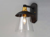 Maxim - 10316CLBZGLD - LED Outdoor Wall Sconce - Crib - Bronze / Gold