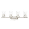 Maxim - 10214CLSN - Four Light Bath Vanity - Corona - Satin Nickel