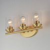 Maxim - 10213CLSBR - Three Light Bath Vanity - Corona - Satin Brass