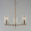 Maxim - 10203CLSN - Three Light Chandelier - Corona - Satin Nickel