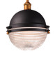 Maxim - 10187OIAB - One Light Outdoor Pendant - Portside - Oil Rubbed Bronze / Antique Brass