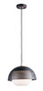 Maxim - 10082WTBKSBR - One Light Pendant - Perf - Black / Satin Brass
