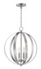 Maxim - 10031SN - Four Light Chandelier - Provident - Satin Nickel