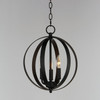 Maxim - 10030BK - Three Light Chandelier - Provident - Black