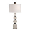 Arteriors - GDPTC02-829 - Two Light Table Lamp - Minaret - White/English Bronze