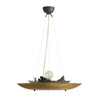 Arteriors - GDDMI01 - One Light Chandelier - Chene - Antique Brass/Clear