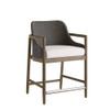 Arteriors - FSS18 - Outdoor Counter Stool - Chilton - Pearl/Dark Gray Wash
