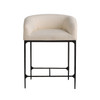Arteriors - FSI32 - Counter Stool - Osbourne - Oxford White/Blackened Iron
