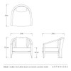 Arteriors - FRS29 - Outdoor Lounge Chair - Sobek - Pearl/Kona