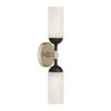Arteriors - DWC102 - Two Light Wall Sconce - Emmett - Opal Swirl/Dark Vintage Silver