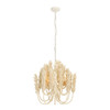 Arteriors - DSS05 - Three Light Chandelier - Kaia - Ivory/White