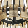 Arteriors - DSI15 - Six Light Chandelier - Lumora - Smoke/Blackened Iron