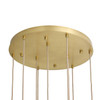 Arteriors - DSC15 - Nine Light Chandelier - Javier - Champagne/Antique Brass