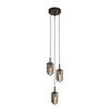 Arteriors - DPC43 - Three Light Chandelier - Javier - Smoke/English Bronze