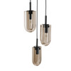 Arteriors - DPC43 - Three Light Chandelier - Javier - Smoke/English Bronze