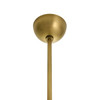 Arteriors - DPC37 - One Light Pendant - Kathleen - Frosted Smoke/Antique Brass
