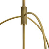 Arteriors - DPC37 - One Light Pendant - Kathleen - Frosted Smoke/Antique Brass
