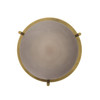 Arteriors - DPC37 - One Light Pendant - Kathleen - Frosted Smoke/Antique Brass
