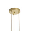 Arteriors - DPC29 - Three Light Chandelier - Javier - Champagne/Antique Brass