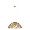 Arteriors - DMI35 - Three Light Pendant - Lotus - Antique Brass/Antique Brass