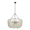 Arteriors - DMI33 - Six Light Chandelier - Cyprus - Organic Frosted/Bronze